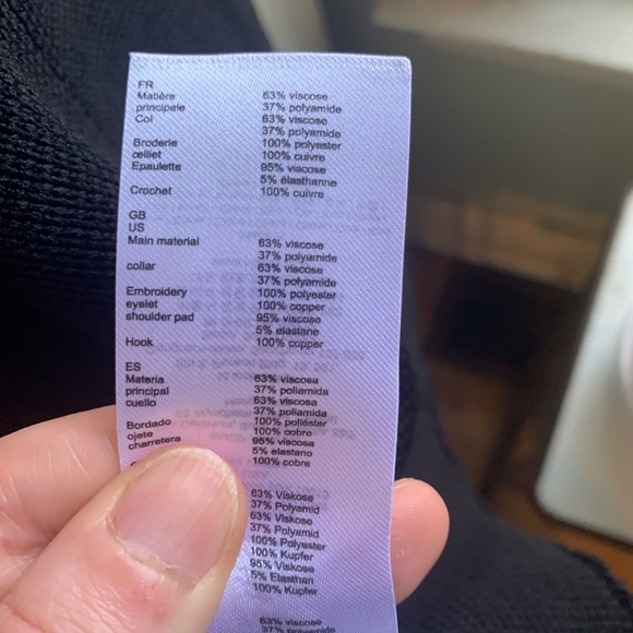 Maje Music Cropped Black Grommet Cardigan NWT - Picture 10 of 14